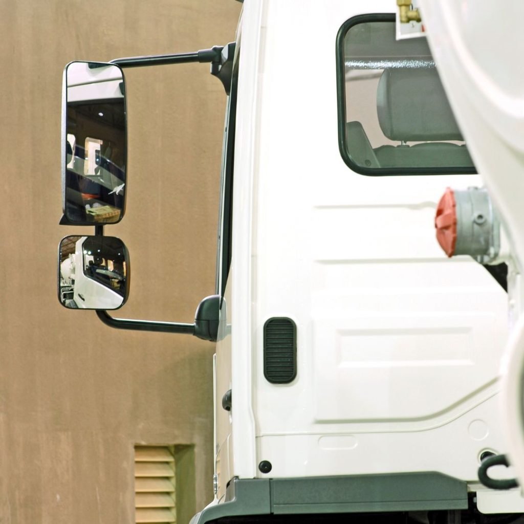 White truck cab